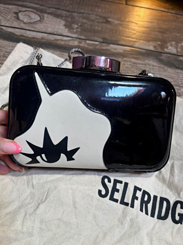 Lulu guinness black patent - black,