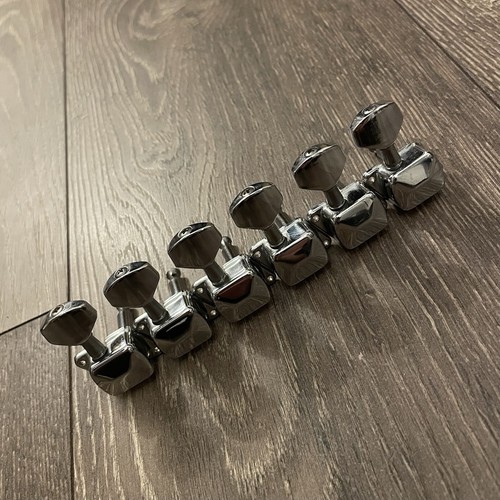 Inline chrome guitar tuners - 6,