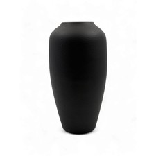 Black Traditional Metal Vase