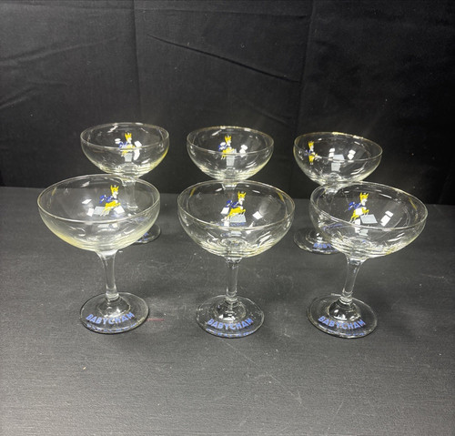 Babycham glass logo 11cm - glass,