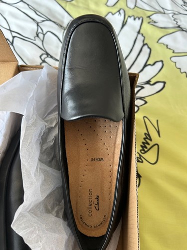 Clarkes black shoes size 5 - clarkes, 6.5