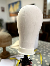  22''  Mannequin Head Canvas Block Wig Hat Making Display