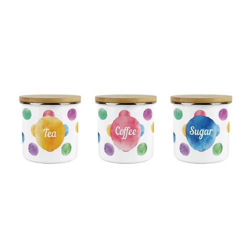 Multicolour polka dots tea - dots,
