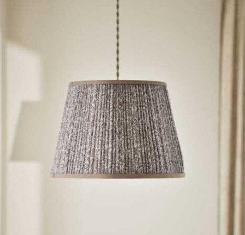 Paisley 34cm pleated lamp - m&s,