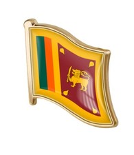 Sri Lanka Flag Pin Badge