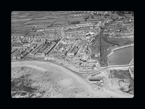 Porthcawl wales aerial view - wales,