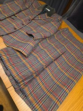 Swaine Adeney Luxury Ladies Jacket Size 14 Long Pleat Skirt Size 10 Wool Tweed