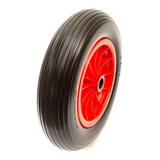 PU Puncture Proof 14" Tyre & Wheel 350-8 Garden Cart Roller Bearings 1" Bore