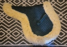 Aerborn Full Wool Numnah Pony/Cob Sized In Dark/hunter Green