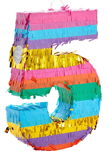 Number pinata rainbow - pinata,,