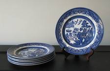 Set churchill blue willow - set, 6