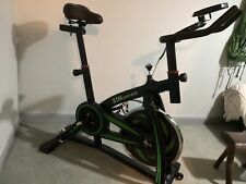 BTM Bike Indoor Cycling Exercise Height Adjustable Black and Green