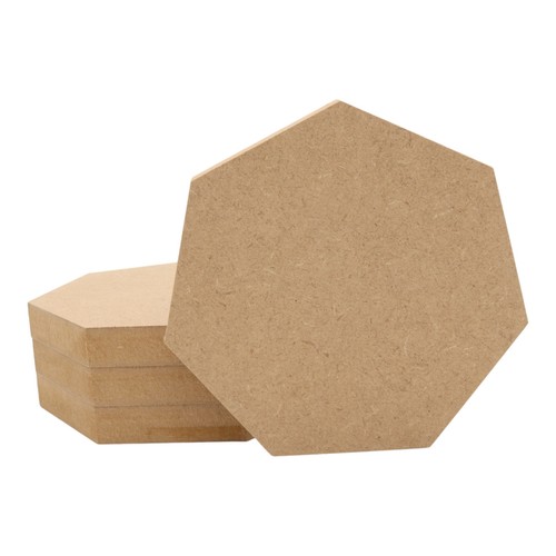 Wooden mdf heptagon round - round, /