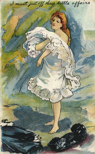 Artist signed glamour lady - pc,