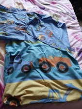 Tractors Single Reversible Duvet Cover With One Pillowcase