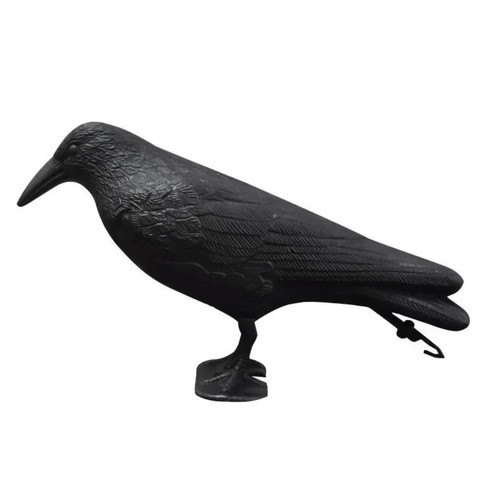 Black crow decoy bird scarer - crow,