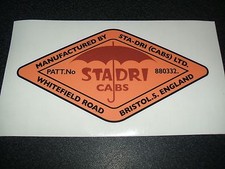 STA-DRI, TRACTOR CAB ROOF DECAL, (MASSEY FERGUSON 135, 165, 175 TRACTORS)