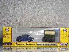 Pocketbond Classix 1:76 Cattle Trailer T/A & Morris Minor Twin Pack Boxed