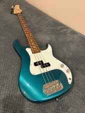 G&L Fullerton Standard LB 100 Bass Guitar, Emerald Blue Metallic