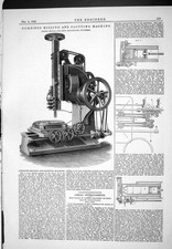 Old 1885 Combined Milling Slotting Machine Kendal Gent Legal Manchest Victorian