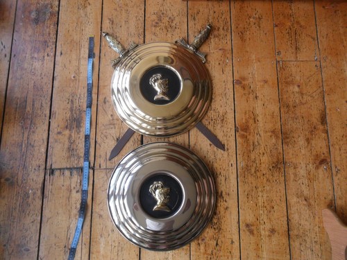 Vintage round brass - vintage, medieval