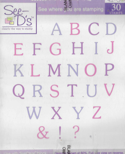 See plain jane alphabet - see-d's,