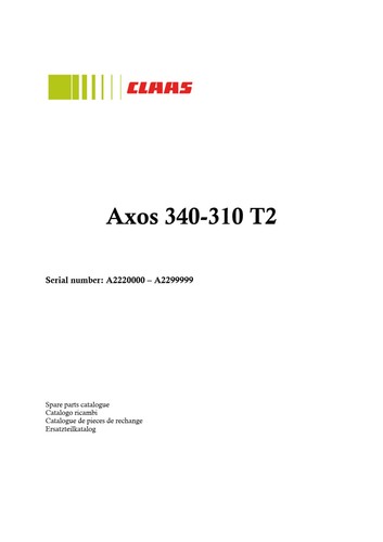 Claas axos 340 310 - claas,
