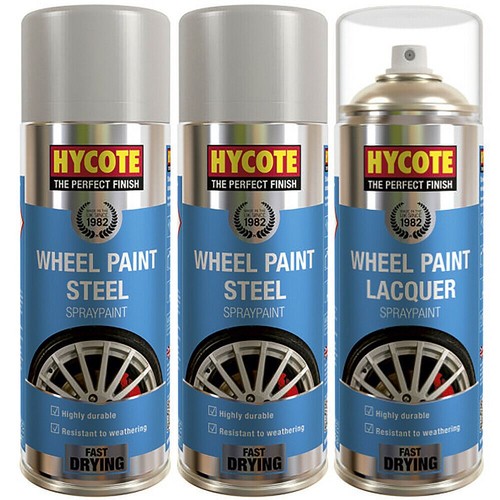 Hycote steel grey wheel spray - steel,