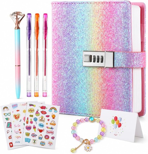 Rainbow diary with - rainbow,