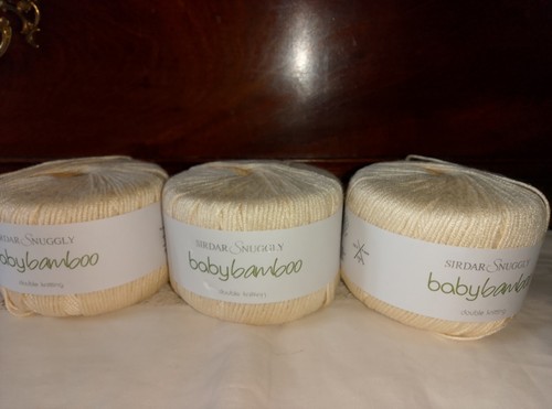50g sirdar baby bamboo - 3x,