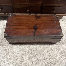 vintage mahogany brass corners