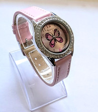 Tikkers Girls Watch Pink Butterfly  theme watch