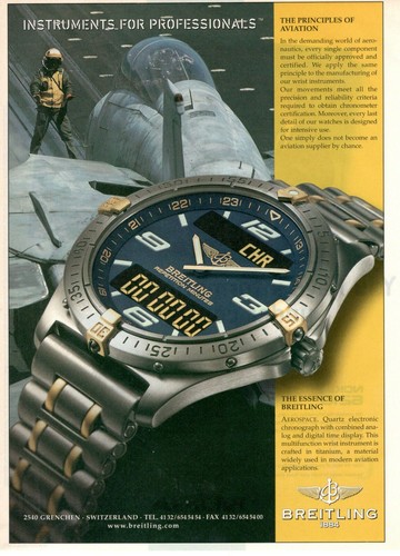 Breitling 1884 advertisement - breitling,