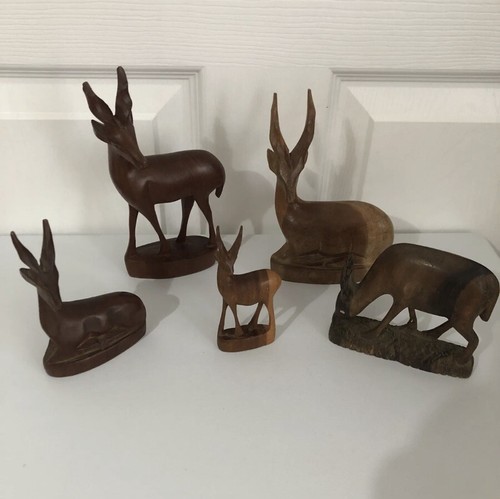 African wooden animals - african,