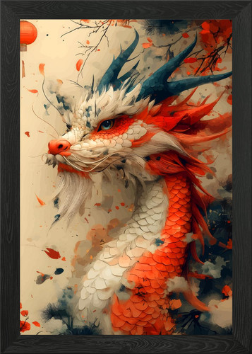Chinese dragon art framed - art, wall
