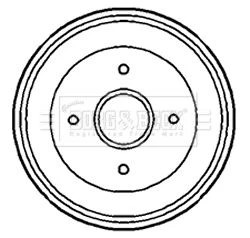 Borg beck bbr7188 rear brake - bbr7188,