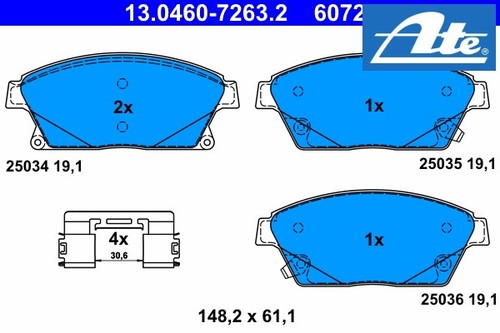 Front brake pads - brake,