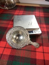 Sterling Silver Tea strainer Marks Illegible 39 Gms