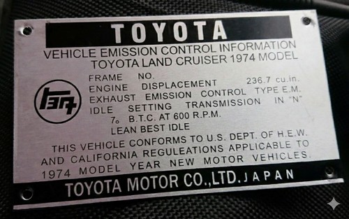 Toyota land cruiser - cruiser, emissions