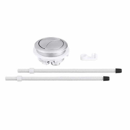 White abs toilet flush button - white,