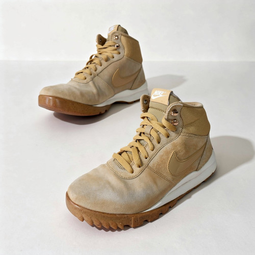 Nike men size beige - beige, suede