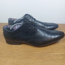 Clarks Collection Shoes Men Black Leather Brogues Oxfords Size UK 11 Casual Used