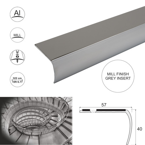 Aluminium anti slip stair - anti,