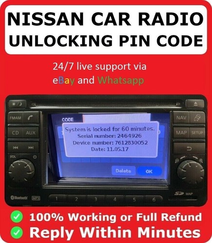 Nissan radio code - ✅, |