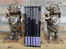 Steampunk Pig Book Ends