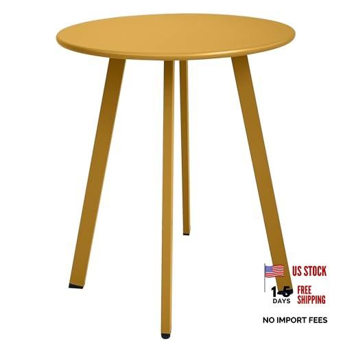 Yellow outdoor side table - outdoor,