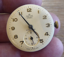SMITHS DE LUXE GENTS 15 JEWELS WRIST WATCH MOVEMENT , WORKING