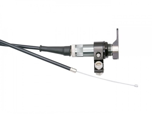 Choke lever with - cable, pull