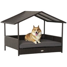 PawHut Wicker Dog House