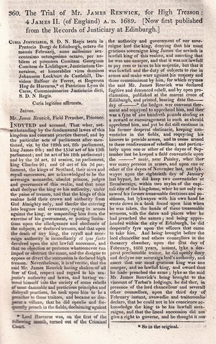 The trial james - of, renwick